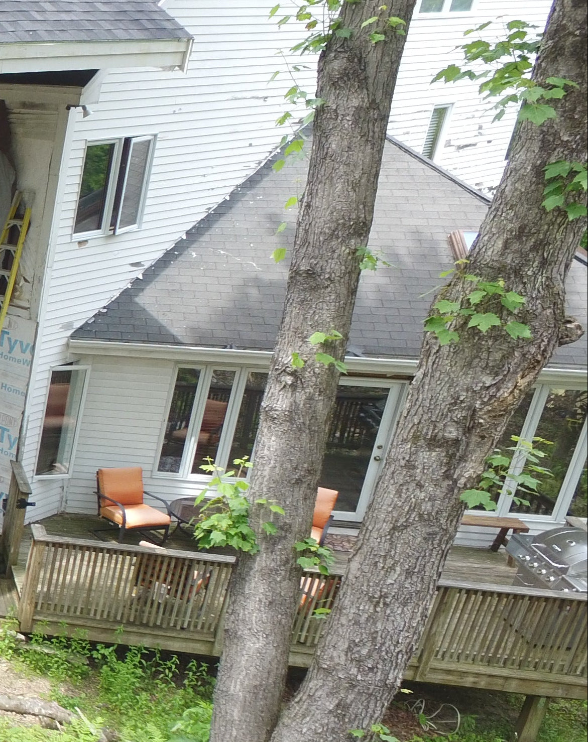 House under construction  with large back deck