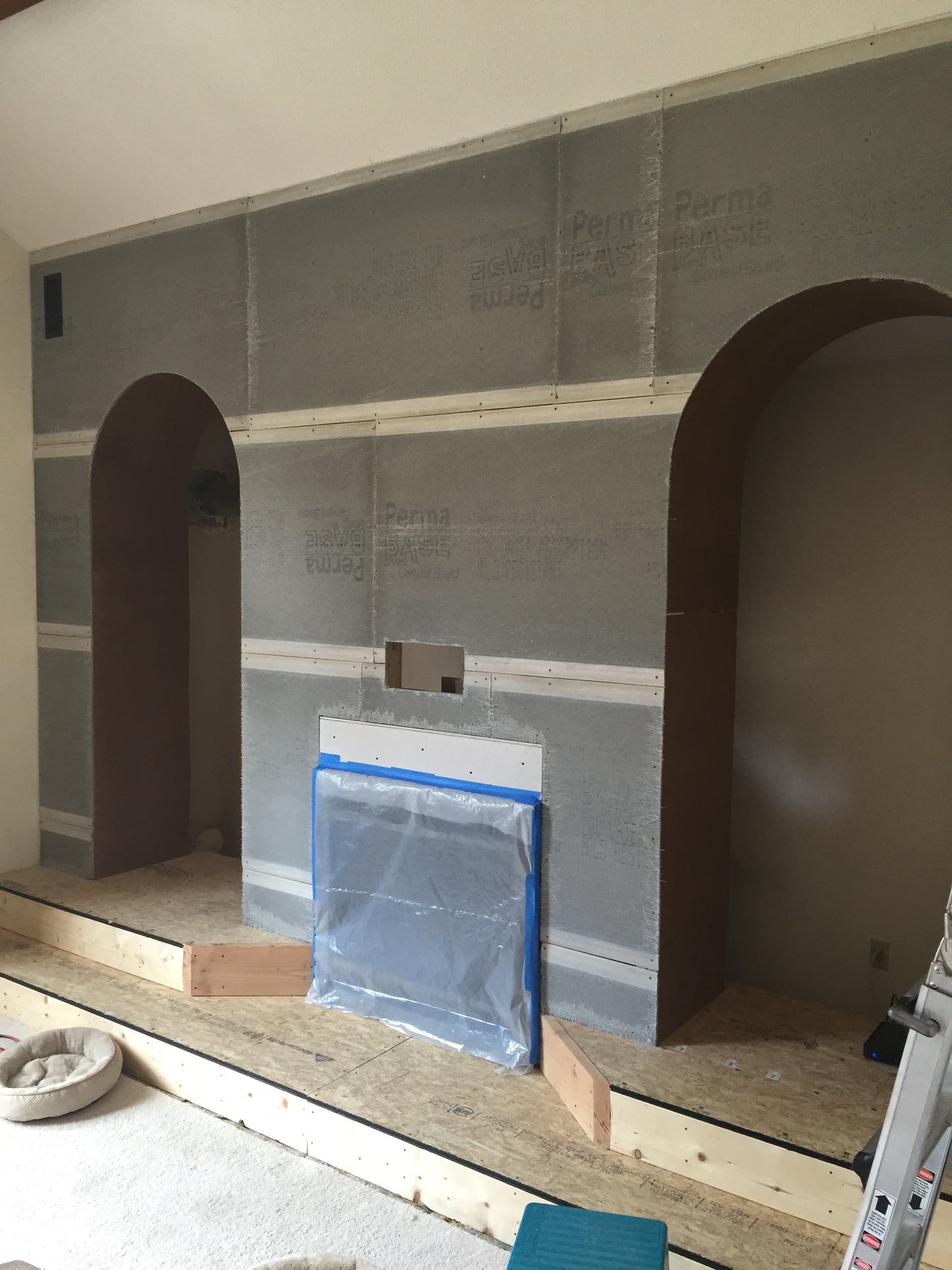 Living room under construction