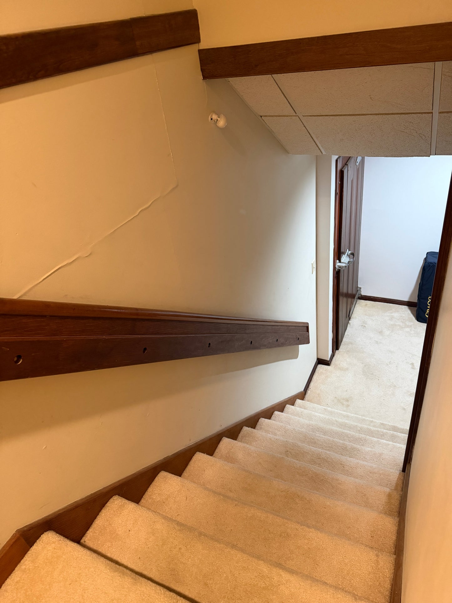 wine cellar stairs
