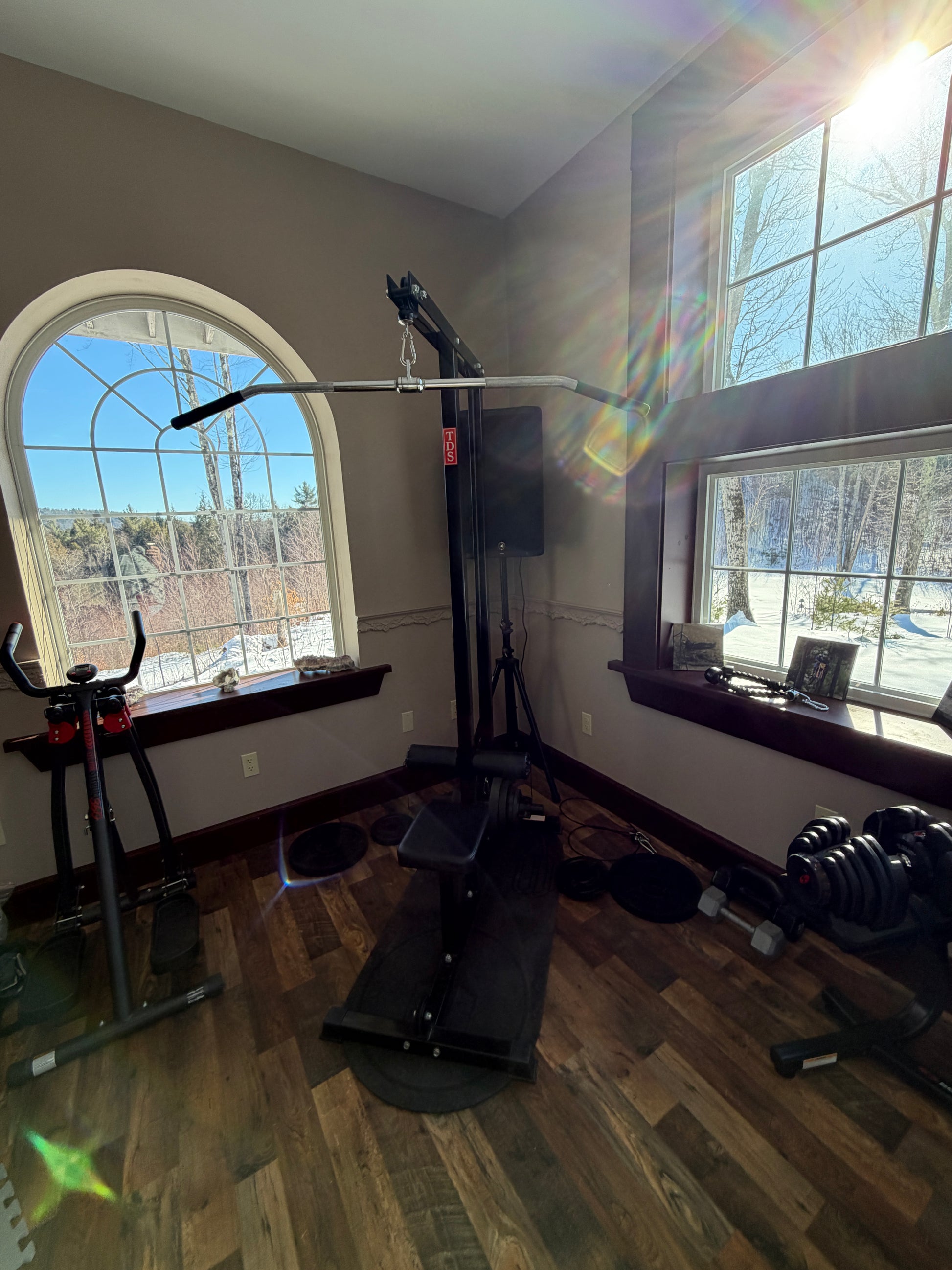 Fitness studio in the library